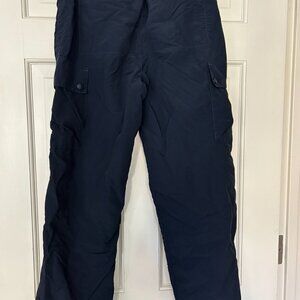 Lands' End Kids Navy 14 Husky Lined Wind Pants